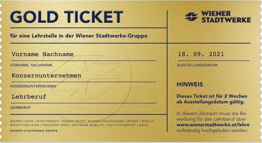 Gold Ticket: Schnuppern als direkter Karriereweg