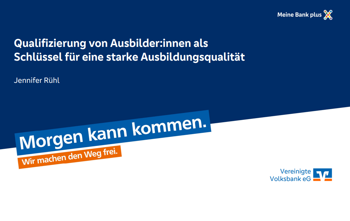 Qualifizierung von Ausbilder:innen als Schlüssel für eine starke Ausbildungsqualität