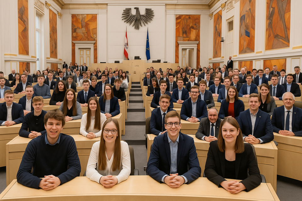 #SnippetNews: Lehrlingsparlament 2025 -  Junge Stimmen im Nationalrat